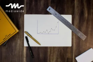 Image showing a graph going in a upwards trend